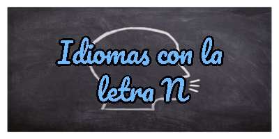 Idiomas con la letra N